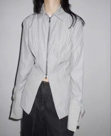 [ musubore ] 더블 지퍼 셔츠