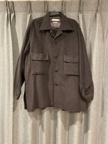 YOKE 코튼 야크 오버 사이즈 셔츠