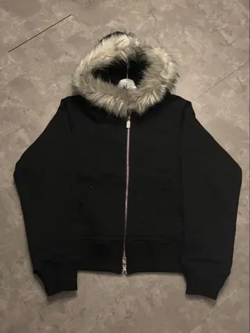 Corrupt kid fur zip hoodie L size