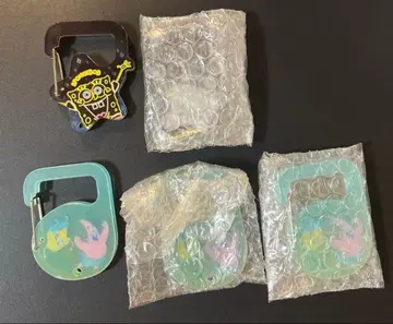 스펀지밥 아크릴 카라비너 5세트