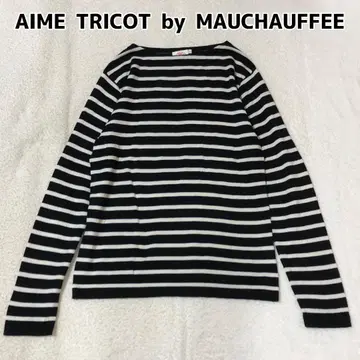 AIME TRICOT by MAUCHAUFFEE 바스크 니트 보더
