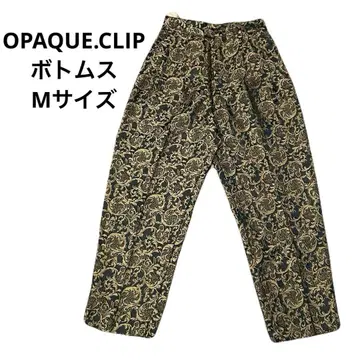 오파크 클립 파랑과 금 무늬 와이드 팬츠 M 사이즈 하의