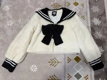 세일러 카라 리본 포함 플리스