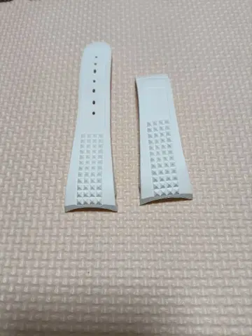 Edox 화이트 실리콘 고무 벨트 표시 사이즈