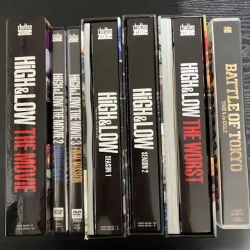 HiGH&LOW SEASON 1&2 완전판 BOX MOVIE 묶음 판매