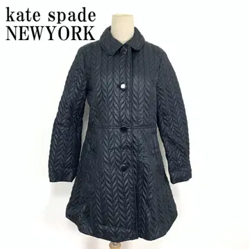 LA8834 케이트 스페이드 뉴욕 롱 코트 블랙 폴리에스테르 M 사이즈