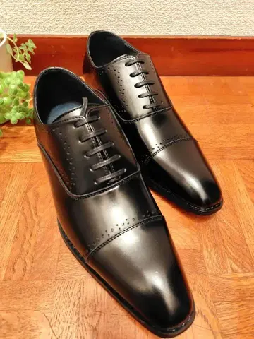 새상품 TETE HOMME 스트레이트 팁 블랙