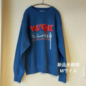 [ 미사용 새상품 ] GU 기묘한 이야기 맨투맨 M BLUE WSQK