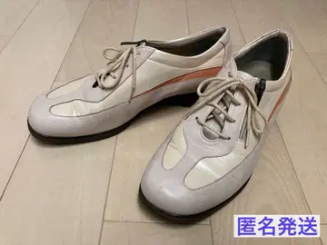 키쿠치 신발 워킹화 24cm 천연 가죽 사이드 지퍼 부착