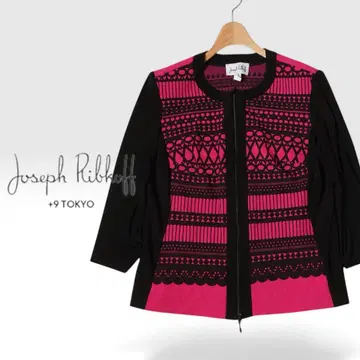J290 Joseph Ribkoff 절개 디자인 자켓 L 핑크