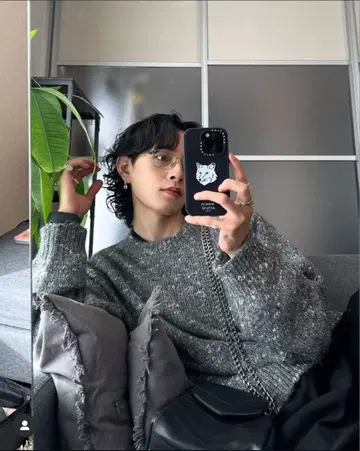 HARE 멜란지 네프얀 니트