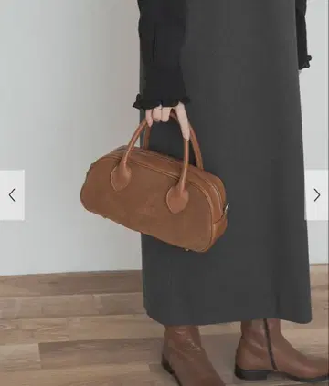 [ 새상품급 ] MARCO BIANCHINI 스웨이드 가죽 라운드 백