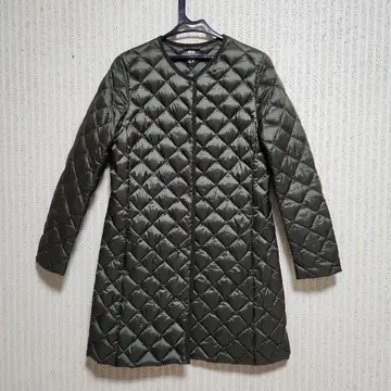 유니클로 올리브 그린 카키 퀼팅 다운 자켓 L 사이즈