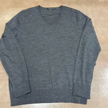 theory 그레이 V넥 니트 스웨터 40