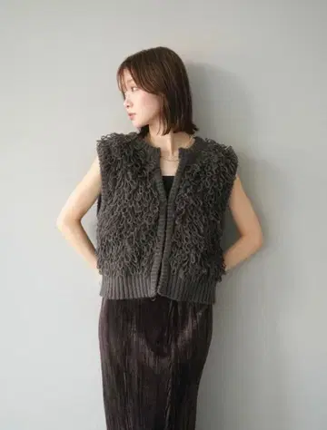 브라운 베스트 & 아트풍 가디건
