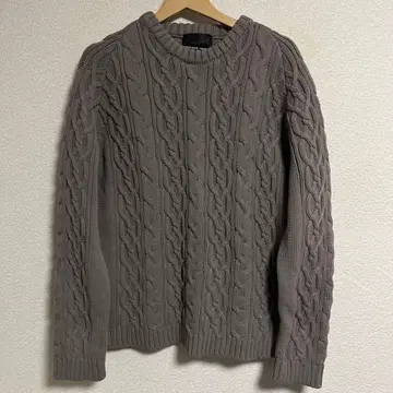 넘버나인 에어리 스폰디쉬 케이블 니트 스웨터 4 새상품급