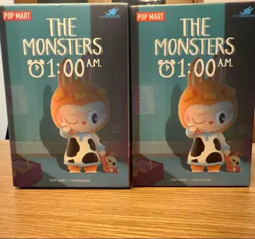 POP MART MONSTERS 01:00 AM 2개 세트 미개봉품