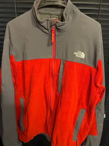 THE NORTH FACE 플리스 자켓 빨간색/그레이