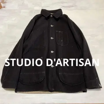 새상품급 STUDIO D'ARTISAN 울 커버올 L 빈티지
