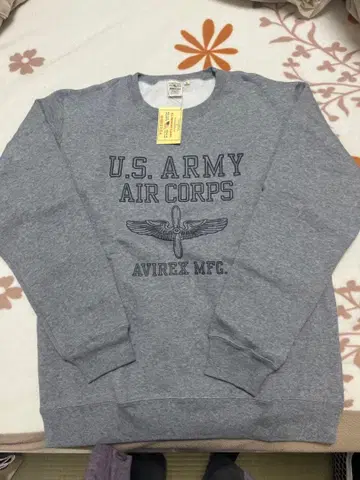 새상품 AVIREX 속기모 XL 그레이 맨투맨