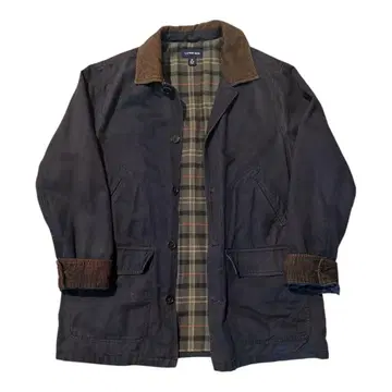 랜즈 엔드 네이비 코튼 자켓