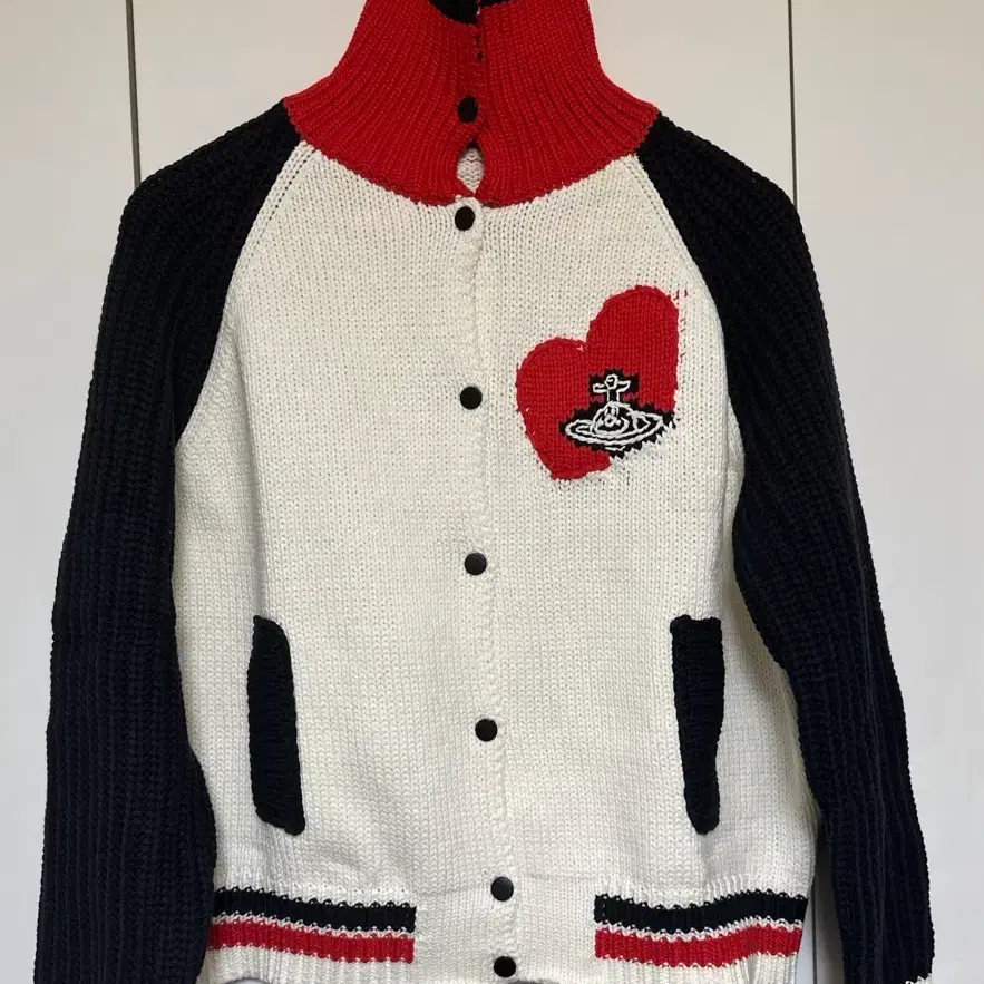 Vivienne Westwood Heart Knit Cardigan Zip-up