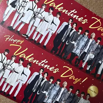 스노스트 세븐일레븐 콜라보 발렌타인 특대형 패널 2장