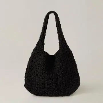 OHOTORO Half Moon Knit Bag BLACK