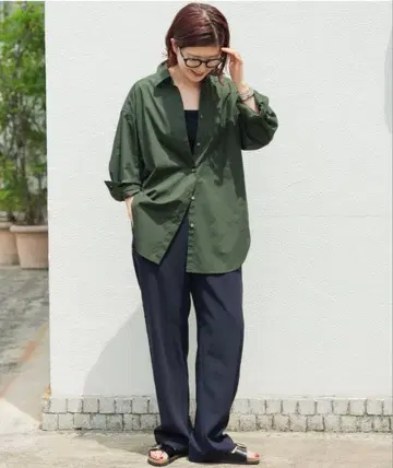 [ 새상품 ] Spick & Span 50 코튼 오버 셔츠