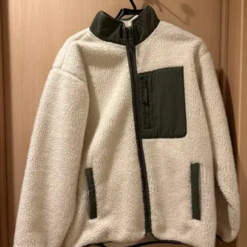 플리스 자켓 화이트