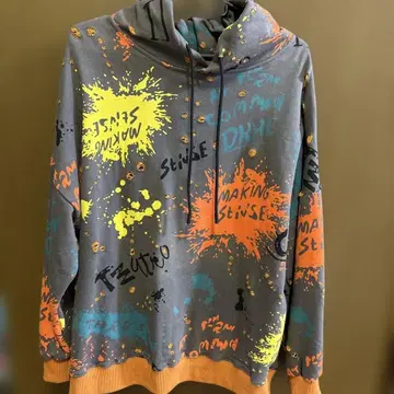 컬러풀 데미지 후드티 프로필 필독