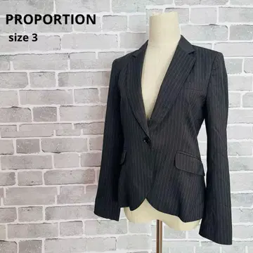 프로포션 L 핀스트라이프 테일러드 자켓 a868