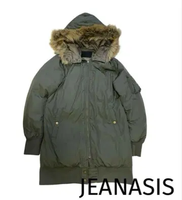 JEANASIS 모즈 코트 블루종 2way MA-1 롱 코트 카키