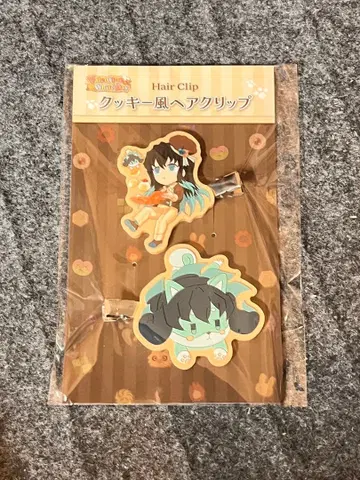 귀멸의 칼날 발렌타인 화이트데이 쿠키풍 헤어 클립 무이치로