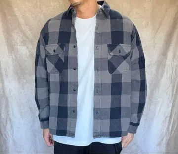 BIGMIKE 플란넬 셔츠 빅 마이크 플란넬 셔츠 블록 체크