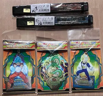 드래곤볼 체인지 아크릴 키링 전 3종 용옥 부채 2개 세트