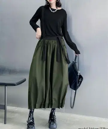 살로펫 벌룬 롱 스커트