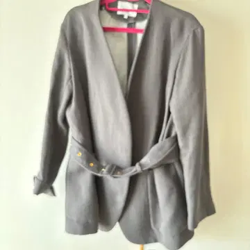 그레이 벨트 포함 테일러드 자켓 여성용 BEIGE