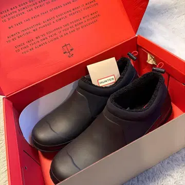 헌터 오리지널 블랙 레인 슈즈 새상품급 선착순