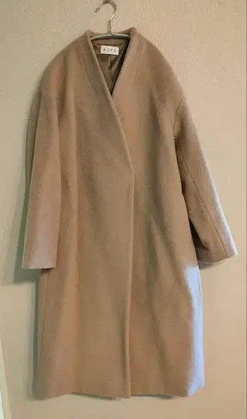 플라스테 울모사 샤기 코트 베이지 S