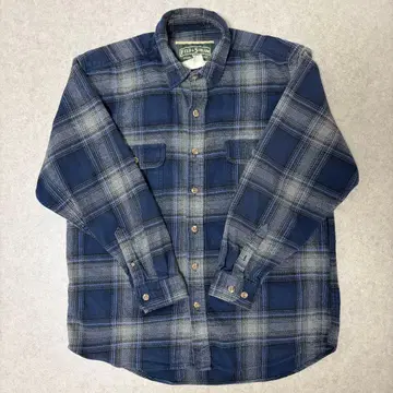 90s-00s 'FIELD&STREAM' 헤비 플란넬 셔츠 블루