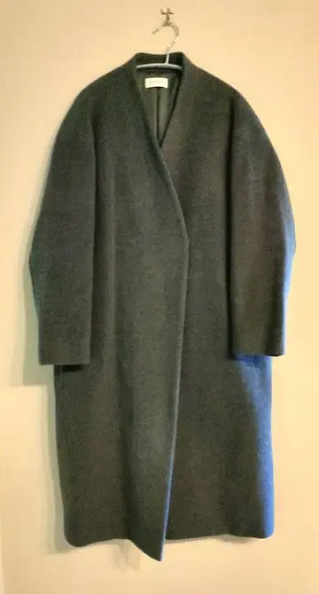 [ 미사용 ] 플라스테 PLST 울 모사 샤기 코트 그레이