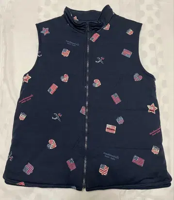 Mademoiselle NON NON 네이비 퀼팅 베스트