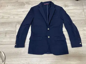 네이비 테일러드 자켓 골드 버튼