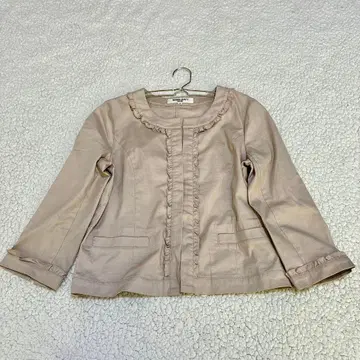 새상품급 특가 [NBB] 프릴 노카라 자켓 (M) 베이지 깔끔한