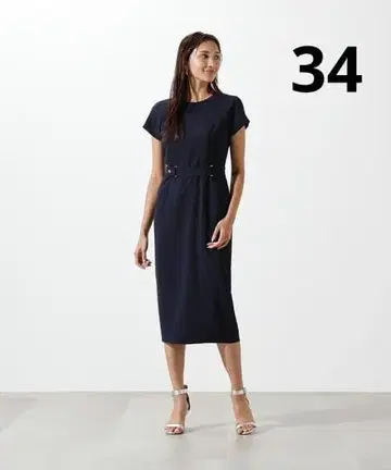 래글런 스티치 벨트 원피스 34 PINKY&DIANNIE