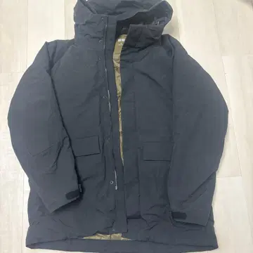 UNIQLO 블랙 다운 자켓 XL