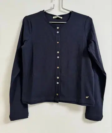 [ 당일 발송 ] coyseio 네이비 버튼 달린 긴팔 가디건