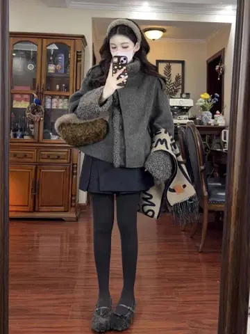 겨울 따뜻한 미니 코트, 모임 데이트에 최적! 외출에도 딱!