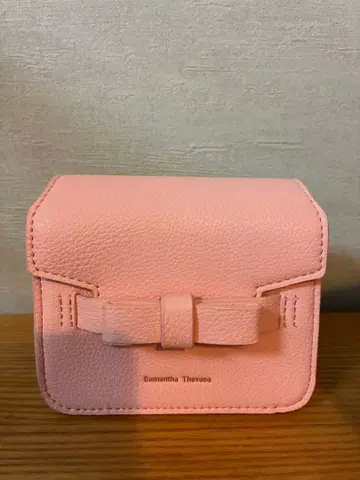 사만사 타바사 리본 숄더백 핑크